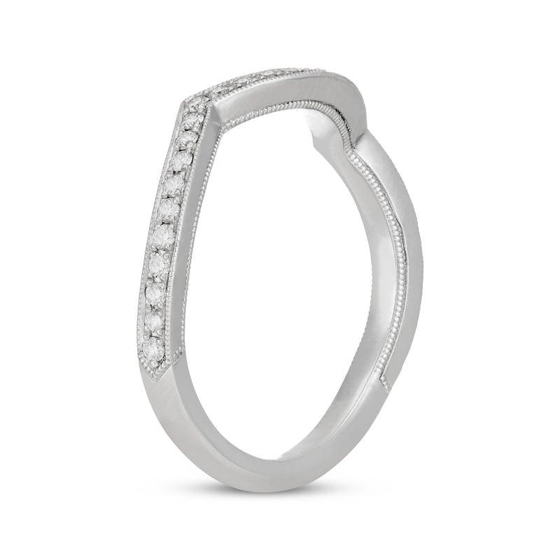 Main Image 2 of Neil Lane Contoured Diamond Wedding Band 1/4 ct tw 14K White Gold