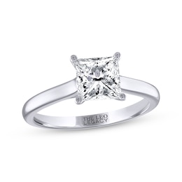 THE LEO Legacy Lab-Grown Diamond Princess-Cut Solitaire Engagement Ring 1-1/2 ct tw 14K White Gold