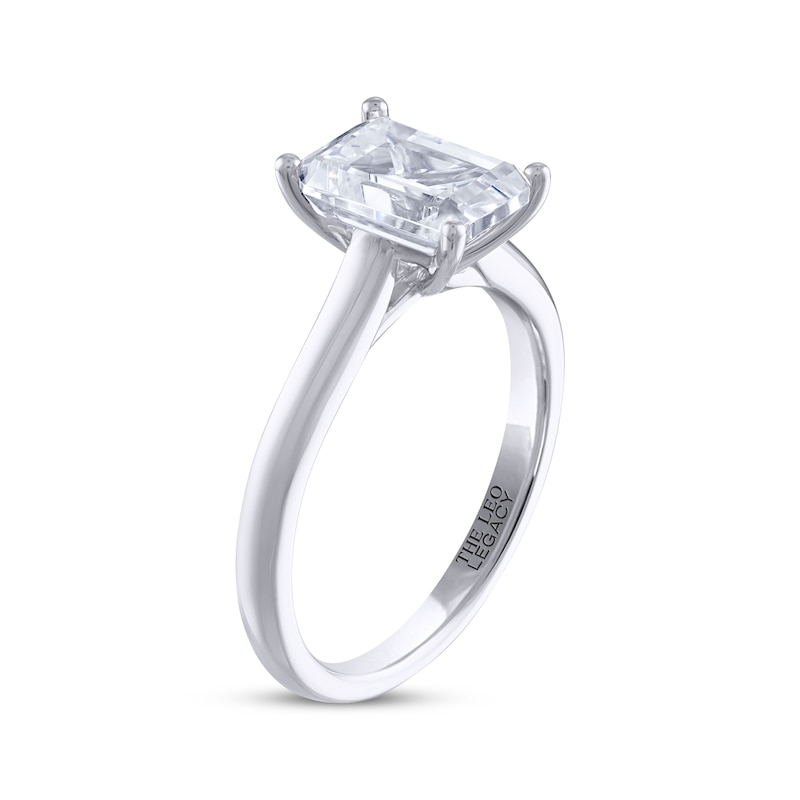 Main Image 2 of THE LEO Legacy Lab-Grown Diamond Emerald-Cut Solitaire Engagement Ring 2 ct tw 14K White Gold