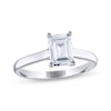 Thumbnail Image 1 of THE LEO Legacy Lab-Grown Diamond Emerald-Cut Solitaire Engagement Ring 1-1/2 ct tw 14K White Gold