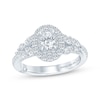 Thumbnail Image 1 of Monique Lhuillier Bliss Oval-Cut Diamond Engagement Ring 1-1/4 ct tw 18K White Gold