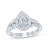 Thumbnail Image 1 of Monique Lhuillier Bliss Pear-Shaped Diamond Engagement Ring 1-1/4 ct tw 18K White Gold