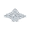 Thumbnail Image 4 of Monique Lhuillier Bliss Pear-Shaped Diamond Engagement Ring 1-1/4 ct tw 18K White Gold