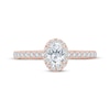 Thumbnail Image 3 of Monique Lhuillier Bliss Oval-Cut Diamond Engagement Ring 1 ct tw 18K Rose Gold