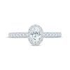 Thumbnail Image 4 of Monique Lhuillier Bliss Oval-Cut Diamond Engagement Ring 1 ct tw 18K White Gold