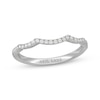 Thumbnail Image 1 of Neil Lane Diamond Contoured Wedding Band 1/6 ct tw 14K White Gold