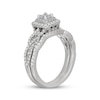 Thumbnail Image 2 of Neil Lane Princess-Cut Diamond Double Halo Bridal Set 7/8 ct tw 14K White Gold