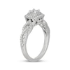 Thumbnail Image 2 of Neil Lane Princess-Cut Diamond Double Cushion Frame Twist Engagement Ring 3/4 ct tw 14K White Gold