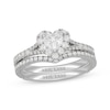 Thumbnail Image 1 of Neil Lane Heart-Shaped Diamond Halo Bridal Set 1-1/8 ct tw 14K White Gold