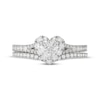 Thumbnail Image 3 of Neil Lane Heart-Shaped Diamond Halo Bridal Set 1-1/8 ct tw 14K White Gold