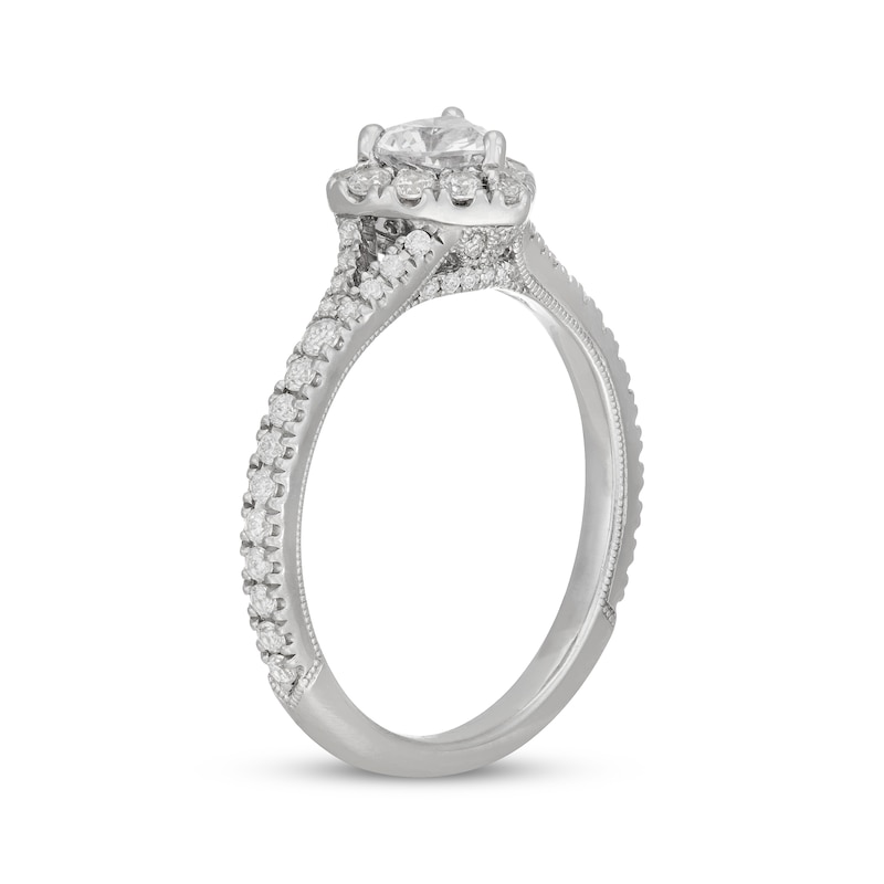 Main Image 2 of Neil Lane Heart-Shaped Diamond Frame Engagement Ring 7/8 ct tw 14K White Gold