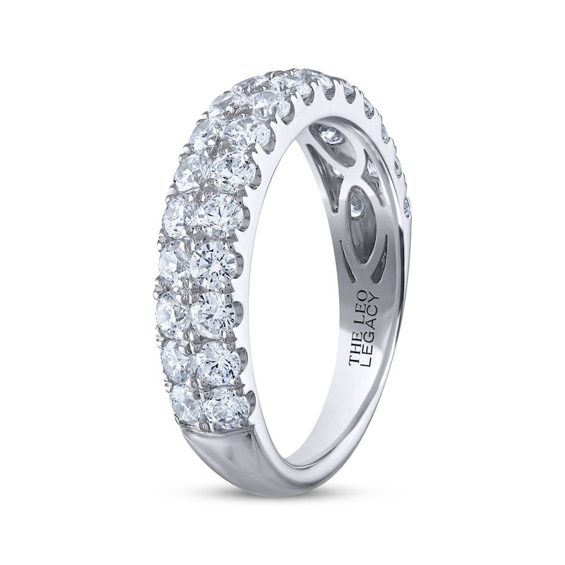 Main Image 2 of THE LEO Legacy Lab-Grown Diamond Two-Row Anniversary Ring 1-1/2 ct tw 14K White Gold