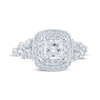 Thumbnail Image 4 of Monique Lhuillier Bliss Princess-Cut Lab-Grown Diamond Engagement Ring 1-3/4 ct tw 18K White Gold