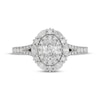 Thumbnail Image 3 of Neil Lane Oval-Cut Diamond Double Frame Engagement Ring 1-1/3 ct tw 14K White Gold