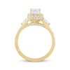 Thumbnail Image 3 of Monique Lhuillier Bliss Emerald-Cut Lab-Grown Diamond Engagement Ring 1-7/8 ct tw 18K Yellow Gold