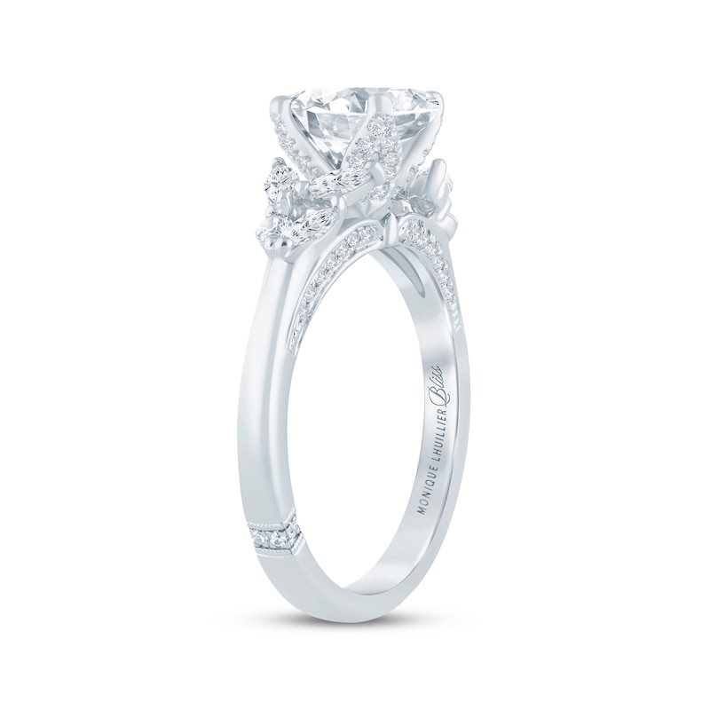 Monique Lhuillier Bliss Oval-Cut Lab-Created Diamond Engagement Ring 2 ...