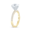 Thumbnail Image 2 of Monique Lhuillier Bliss Oval-Cut Lab-Grown Diamond Engagement Ring 2-5/8 ct tw 18K Two-Tone Gold