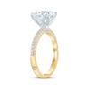 Thumbnail Image 2 of Monique Lhuillier Bliss Round-Cut Lab-Grown Diamond Engagement Ring 3-5/8 ct tw 18K Two-Tone Gold