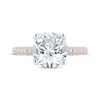 Thumbnail Image 4 of Monique Lhuillier Bliss Round-Cut Lab-Grown Diamond Engagement Ring 3-5/8 ct tw 18K Two-Tone Gold