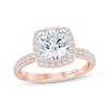 Thumbnail Image 1 of Monique Lhuillier Bliss Round-Cut Lab-Grown Diamond Engagement Ring 2-1/8 ct tw 18K Rose Gold