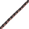 Thumbnail Image 2 of Solid Link Bracelet 6.4mm Black & Brown Ion-Plated Stainless Steel 9&quot;