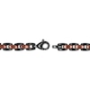 Thumbnail Image 3 of Solid Link Bracelet 6.4mm Black & Brown Ion-Plated Stainless Steel 9&quot;