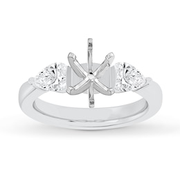 Lab-Grown Diamonds by KAY Engagement Ring Setting 1/2 ct tw 14K White Gold