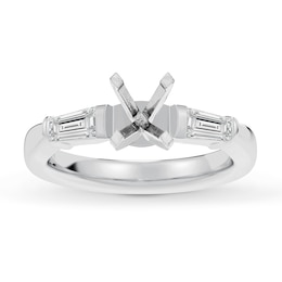 Lab-Grown Diamonds by KAY Engagement Ring Setting 1/2 ct tw 14K White Gold