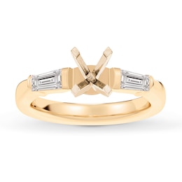 Lab-Grown Diamonds by KAY Engagement Ring Setting 1/3 ct tw 14K Yellow Gold