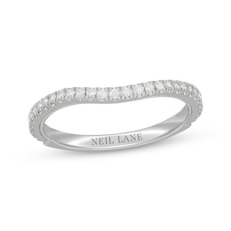 Neil Lane Diamond Contour Wedding Band 1/4 ct tw 14K White Gold