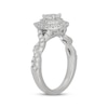 Thumbnail Image 2 of Neil Lane Pear-Shaped Diamond Double Halo Twist Engagement Ring 1 ct tw 14K White Gold