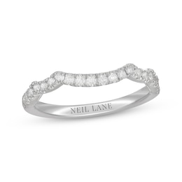 Neil Lane Bridal Diamond Contour Wedding Band 1/3 ct tw 14K White Gold