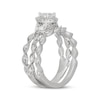 Thumbnail Image 2 of Neil Lane Pear-Shaped Diamond Halo Twist Shank Bridal Set 3/4 ct tw 14K White Gold