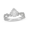 Thumbnail Image 4 of Neil Lane Pear-Shaped Diamond Halo Twist Engagement Ring 5/8 ct tw 14K White Gold