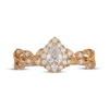 Thumbnail Image 3 of Neil Lane Pear-Shaped Diamond Halo Twist Engagement Ring 5/8 ct tw 14K Yellow Gold