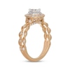 Thumbnail Image 2 of Neil Lane Pear-Shaped Diamond Double Halo Engagement Ring 7/8 ct tw 14K Two-Tone Gold