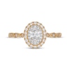 Thumbnail Image 3 of Neil Lane Oval-Cut Diamond Double Halo Engagement Ring 5/8 ct tw 14K Two-Tone Gold