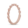 Thumbnail Image 2 of Neil Lane Diamond Milgrain Twist Wedding Band 1/10 ct tw 14K Rose Gold