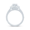 Thumbnail Image 2 of Monique Lhuillier Bliss Oval-Cut  Lab-Grown diamond Halo Engagement Ring 1-5/8 ct tw 18K White Gold