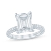 Thumbnail Image 0 of Monique Lhuillier Bliss Emerald-Cut Lab-Grown Diamond Engagement Ring 3-1/2 ct tw 18K White Gold