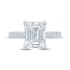 Thumbnail Image 3 of Monique Lhuillier Bliss Emerald-Cut Lab-Grown Diamond Engagement Ring 3-1/2 ct tw 18K White Gold