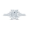 Thumbnail Image 4 of Monique Lhuillier Bliss Emerald-Cut Lab-Grown Diamond Engagement Ring 2-1/4 ct tw 18K White Gold