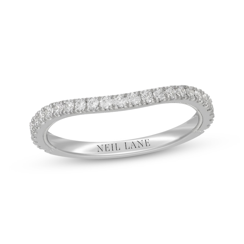 Main Image 7 of Neil Lane Diamond Contour Wedding Ring 1/3 ct tw 14K White Gold