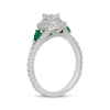 Thumbnail Image 2 of Neil Lane Pear-Shaped Diamond & Natural Emerald Engagement Ring 7/8 ct tw 14K White Gold