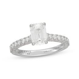 Neil Lane Artistry Heritage Emerald-Cut Lab-Created Diamond Engagement Ring 2 ct tw Platinum