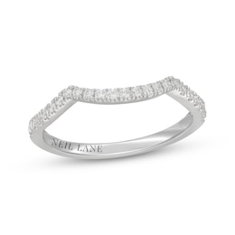 Neil Lane Diamond Contour Wedding Band 1/5 ct tw 14K White Gold