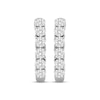 Thumbnail Image 2 of Diamond Hoop Earrings 1/6 ct tw Sterling Silver