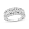 Thumbnail Image 1 of Diamond Multi-Row Anniversary Ring 1/2 ct tw 10K White Gold