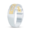 Thumbnail Image 2 of Men's Diamond Trios Wedding Band 1/2 ct tw 10K Two-Tone Gold