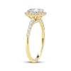 Thumbnail Image 2 of Lab-Grown Diamonds by KAY Oval-Cut Halo Engagement Ring 1-1/2 ct tw 14K Yellow Gold